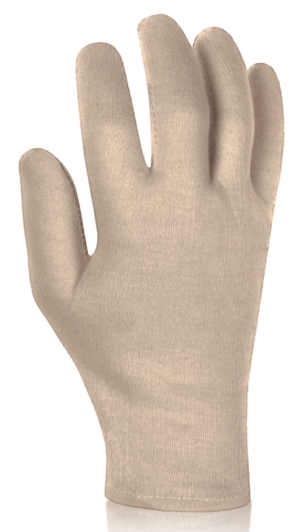 interlock natural gloves reversible