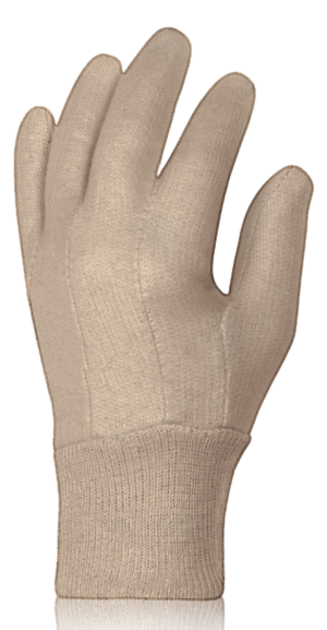 jersey natural gloves straight thumb knitted wrist