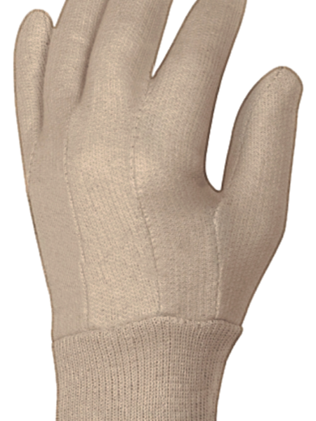 jersey natural gloves straight thumb knitted wrist