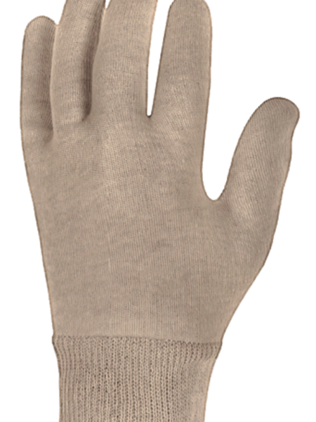 Cotton Interlock Natural Gloves
