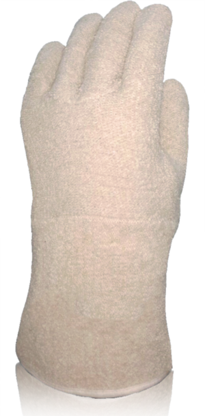 terry gloves with terry cuff