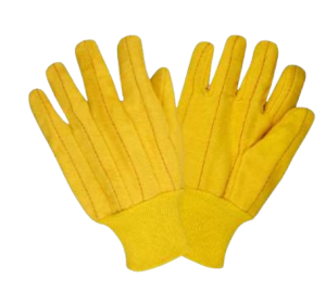 HM-1030 YELLOW CHORE GLOVES WITH K/W