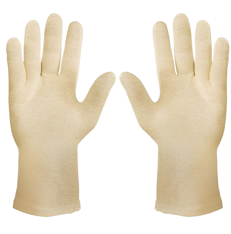 INTERLOCK NATURAL HEMMED GLOVES - Style # HM-2531